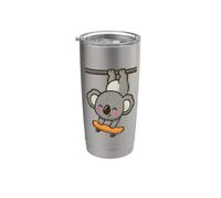 Skateboard Koala Hangout Cartoon Stainless Steel Insulated Tumbler