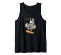Skateboard Koala Hangout Cartoon Tank Top