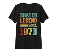 Skateboard Legend 1970 Skating 56th Birthday Skater Premium T-Shirt