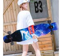 -Skateboard Maple Long Board Beginner Teen Brush Street Boys And Girls Four-wheeled Dance Board Adult Professional Scooter (Color : G)