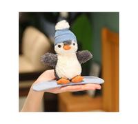(Skateboard ) Penguin Pendant Peanut Plush Toy Skateboarding Clap Ring Doll Gift Xmas