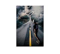 Skateboard Poster Outdoor Skateboarding Canvas Art Poster And Wall Art Picture Print Modern Family Bedroom Decor Posters 16x24inch(40x60cm)