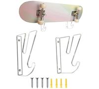 Skateboard Rack Wall Mount, Skateboard Mount | Horizontal Skateboard Wall Hanger | Skateboard Stand - Fits Almost All Skateboard Styles
