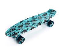 Skateboard Retro 56 cm / 22 in Mini Cruiser Plastic Board Perfect Complete Board Vintage Skateboards Perfect Kids Boys Girls