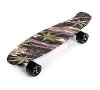 Skateboard Retro 56 cm / 22 in Mini Cruiser Plastic Board Perfect Complete Board Vintage Skateboards Perfect Kids Boys Girls