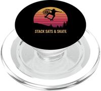 Skateboard Skating Freedom Blockchain Digital Board Bitcoin PopSockets PopGrip for MagSafe