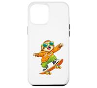 Skateboard Sloth Riding Skateboard Skater Graphic Case for iPhone 12 Pro Max
