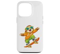 Skateboard Sloth Riding Skateboard Skater Graphic Case for iPhone 13 Pro