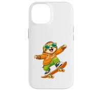 Skateboard Sloth Riding Skateboard Skater Graphic Case for iPhone 14