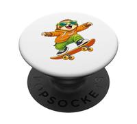 Skateboard Sloth Riding Skateboard Skater Graphic PopSockets Adhesive PopGrip