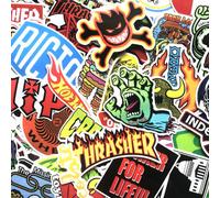 Skateboard Stickers | Skate Brand Stickers & Slaps, Assorted 50x Pack