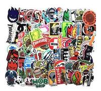 Skateboard Stickers | Skate Brand Stickers & Slaps, Assorted 80x Pack