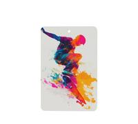 Skateboard Street Art Car Air Fresheners 4 Pcs Hanging Scented Cards Fragrance Scented Cards For Car Aromatherapy Tablets