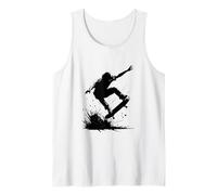 Skateboard Trick Design Skateboarding Tank Top