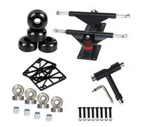 Skateboard Trucks - Skateboard Wheels | Skateboardd Bearings Set | Bearings And Wheel Hardware Kit, Smooth Ride Performance System, Strong Design, Complete Upgrade For Street Park Cruising