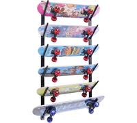 Skateboard Wall Mount, 6 Layers Skate Board Wall Display Hanger Rack, Snowboard Wall Mount Ski Holder, Six Floors Deck Wall Longboard Rack Storage
