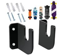 Skateboard Wall Mount Display | Acrylic Display for Skateboards | Skateboard Deck Organizer, with Installation Kit, Suitable for Garage, Shop, Living Room, and Various Walls of The Studio Zorq
