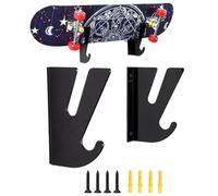 Skateboard Wall Mount | Skateboard Rack | Skateboard Wall Mounted Horizontal Rack for Skateboard, Skateboard Stand, Shelf, Suitable for Virtually All Styles of Skateboard