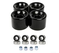 Skateboard Wheels Set 60X45mm 78A PU, 4 Pieces With Bearings And Sleeves, For Street And Double Rocker Boards(B)
