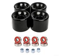 Skateboard Wheels Set 60X45mm 78A PU, 4 Pieces With Bearings And Sleeves, For Street And Double Rocker Boards(A)