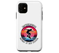 Skateboarder Kickin' It Old School Case for iPhone 11