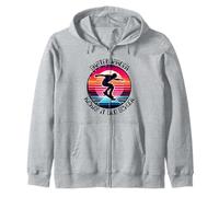 Skateboarder Kickin' It Old School Zip Hoodie