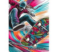 Skateboarder Sketchbook: Skater Personal Artist Book for Skateboard Designs, Doodles, Drawings & More - 106 Pages