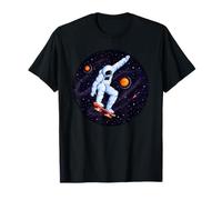 Skateboarding Astronaut Outer Space T-Shirt