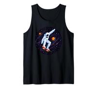 Skateboarding Astronaut Outer Space Tank Top