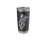 Skateboarding Astronaut Space Adventure Skate Stainless Steel Insulated Tumbler
