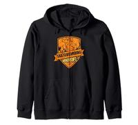 Skateboarding Broken Bones Crew Mountain Crash Zip Hoodie