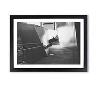 Skateboarding Framed Print | A2 Black Framed Wall Art | Ready to Hang | Modern Nature Picture | Living Room Bedroom Lounge Office