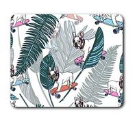 Skateboarding French Bulldog Dog Puppy Mouse Mat Pad Computer PC Laptop Gaming Office Home Desk Accessory Gadget 15531