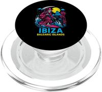 Skateboarding Ibiza Balearic Islands Retro Mens Beach Life PopSockets PopGrip for MagSafe