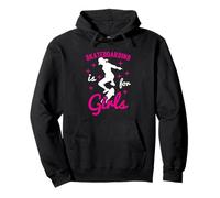 Skateboarding Is For Girls - Skateboard Woman Skater Pullover Hoodie