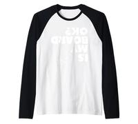 Skateboarding is My Board OK Raglan Baseball Tee