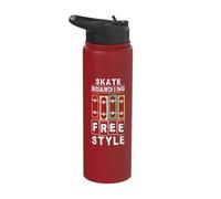 Skateboarding is My Lifestyle Retro Stainless Steel Insulated Water Bottle