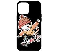 Skateboarding Kid Comic Style Hobby Case for iPhone 12 Pro Max