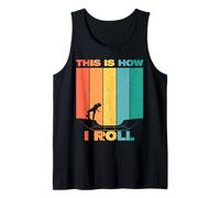 Skateboarding Life This Is How I Roll Retro Style Design Tank Top