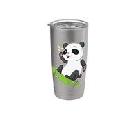 Skateboarding Panda Bear Stainless Steel Insulated Tumbler