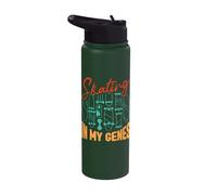 Skateboarding Skateboard Design for Skateboarders Skaters Stainless Steel Insulated Water Bottle