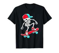 Skateboarding Skeleton Graphic Design Art Hip Hop Boys Kids T-Shirt