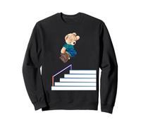 Skateboarding Toy-Bear Skateboarder on a Skateboard Sweatshirt
