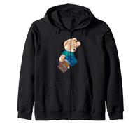 Skateboarding Toy-Bear Skateboarder on a Skateboard Zip Hoodie