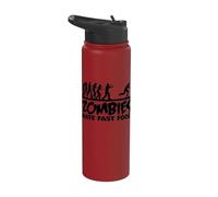 Skateboarding Zombies Hate Fast Food Stainless Steel Insulated Water Bottle