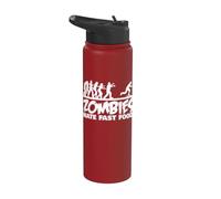 Skateboarding Zombies Hate Fast Food Stainless Steel Insulated Water Bottle