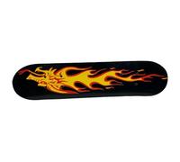 Skateboards, 17 x 5 inch Complete Skateboard for Beginners, 7 Layer Canadian Maple Double Kick Deck Concave Cruiser Trick Skateboard for Little Ones (S9_Fire Dragon)