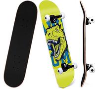 'Skateboards for Beginners Kids Boys Girls and Adults 31''x8'' Pro Complete Skateboard 8 Layers Maple Wood, Double Kick Concave, Fascinating Cool, Solid&Durable'