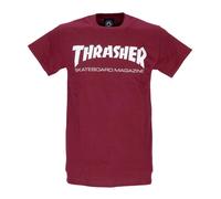 Skatemag Tee Mens T-Shirt Maroon/White - male - Thrasher - T-Shirts - Brown - M - Tops M