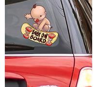 Skater Baby Vinyl Baby on Board Window Car Decal